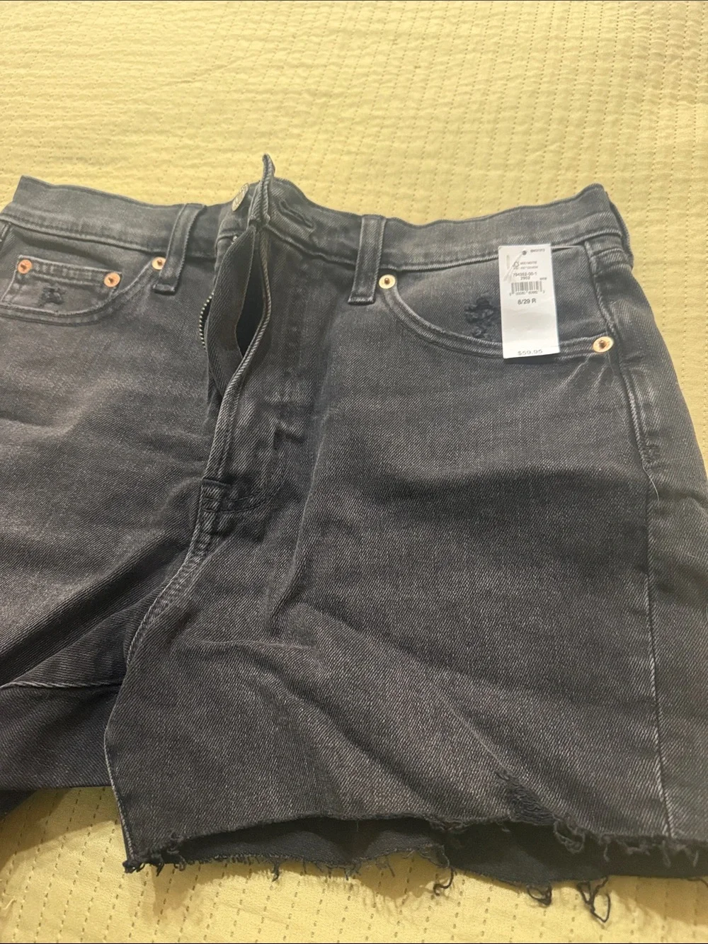 GAP Black Denim Cutoff Shorts